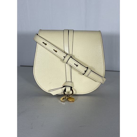 Chlo� 'Alphabet' Beige Leather Crossbody Bag - Picture 2 of 11